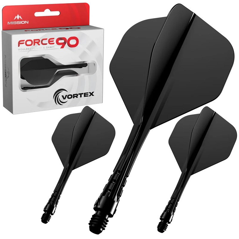 Mission Force 90 Vortex No.2 - Solid Black Medium (34.3mm)